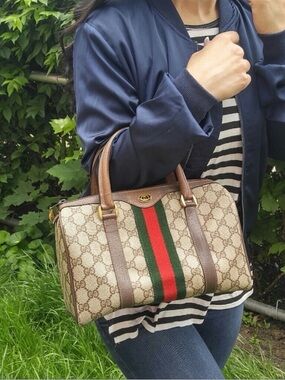 Gucci GG Canvas Boston Bag- BEAUTIFUL CONDITION